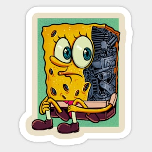 Mecha Sponge Sticker